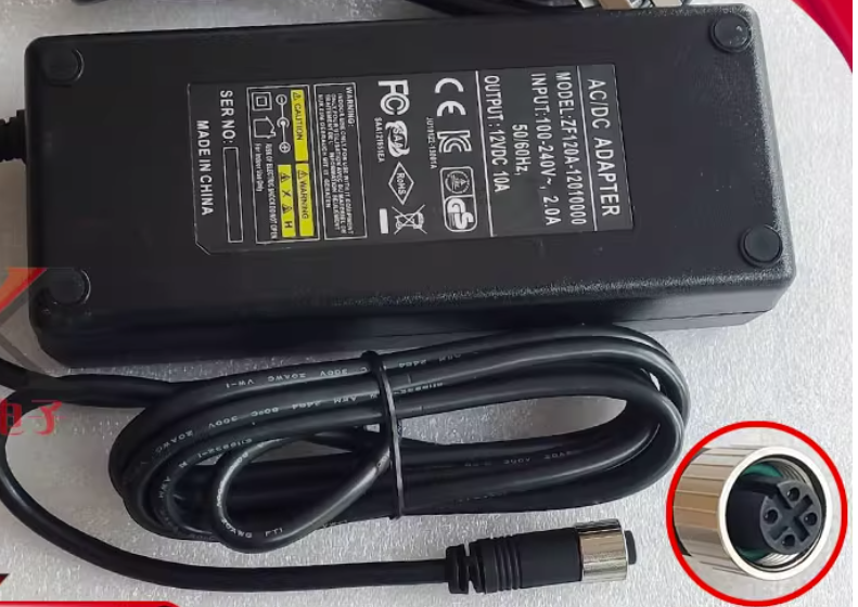 *Brand NEW*Original ZF120A-12010000 12V DC 10A 4 holes AC ADAPTER Power Supply